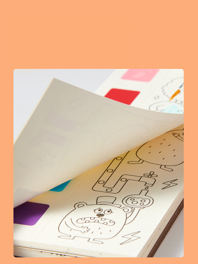 Pocket Watercolor Painting Book Children's Gouache Graffiti Picture Book Painting And Coloring