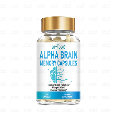 Certificate Manufacturer NSF HALAL COA GMP Wholesale Alpha Brain Supplement Healthcare Alpha Brain Capsule
