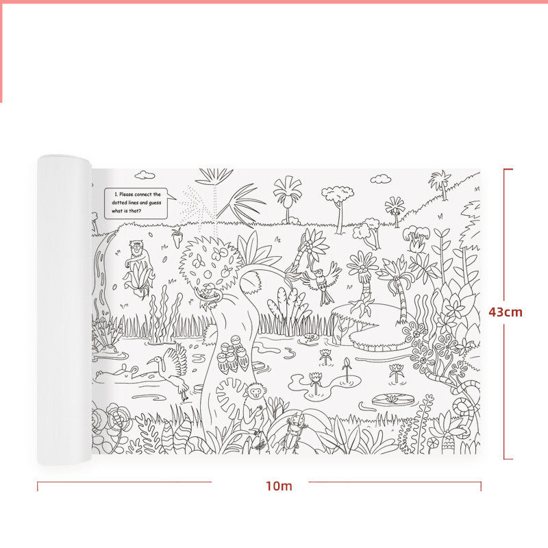 Pocket Watercolor Painting Book Children's Gouache Graffiti Picture Book Painting And Coloring