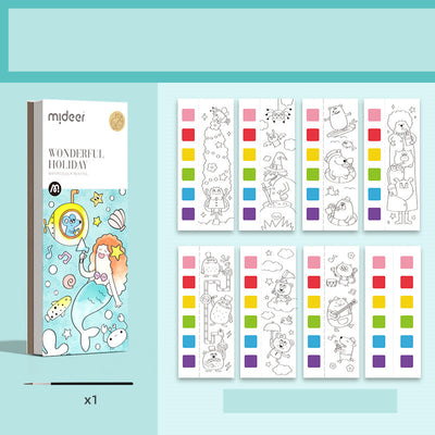 Pocket Watercolor Painting Book Children's Gouache Graffiti Picture Book Painting And Coloring