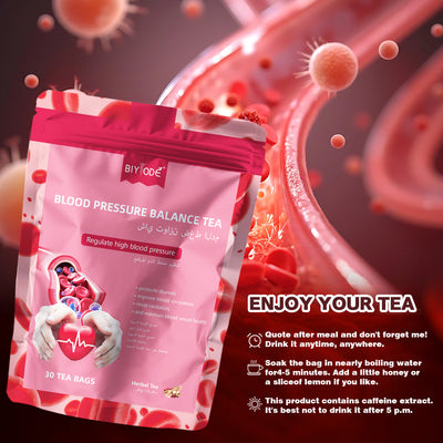 OEM ODM Private Label Blood Pressure Balance Tea Bag Herbal Supplement Wholesale Natural Herbal Formula Support Wellness Balance Daily Care GMP HALAL