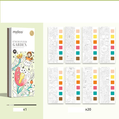 Pocket Watercolor Painting Book Children's Gouache Graffiti Picture Book Painting And Coloring