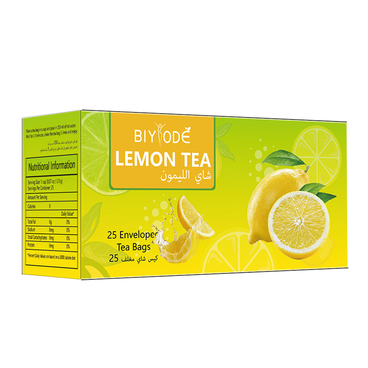 Wholesale OEM ODM Private Label Lemon Tea Bag Herbal Supplements Certificate Manufacturer Factory GMP HALAL NSF COA Vitamin C Potassium Polyphenols Immunity Booster Skin Supplements