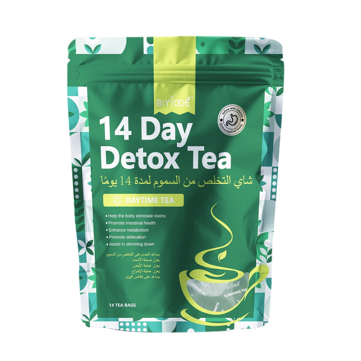 OEM ODM Private Label 14 Day Detox Tea Bag Herbal Supplements Factory GMP HALAL COA Certified Support Digestion Fat Burning And Body Shaping