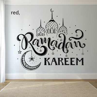 Muslim Wall Sticker Quote Eid Mulabak Ramadan Kareem Wall Sticker