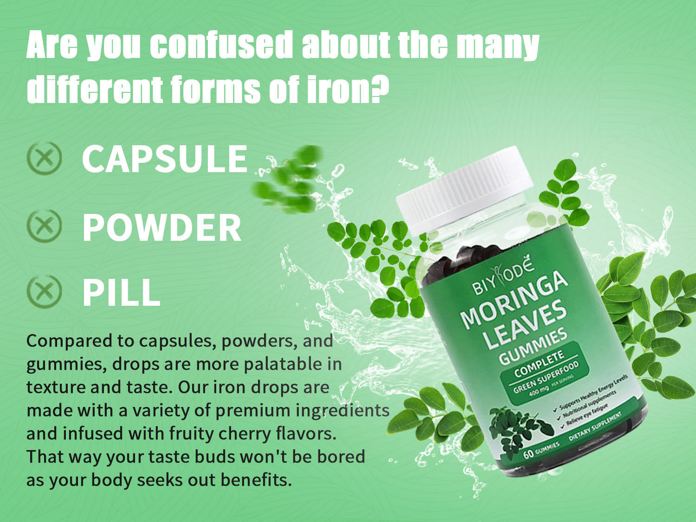 Certificate Manufacturer NSF HALAL COA GMP Wholesale Moringa Extract Supplements Immune Support Organic Moringa Capsule