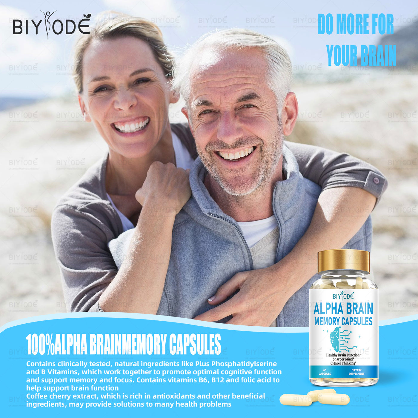 Certificate Manufacturer NSF HALAL COA GMP Wholesale Alpha Brain Supplement Healthcare Alpha Brain Capsule