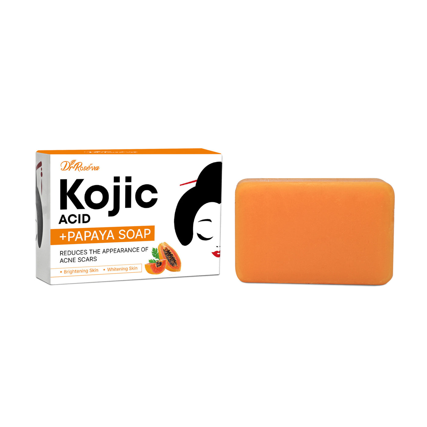 Customised Paraben Free Vegan SLS Free Halal Organic Natural Vitamin C Retinol Kojic Acid Soap For Dark Spot Remover